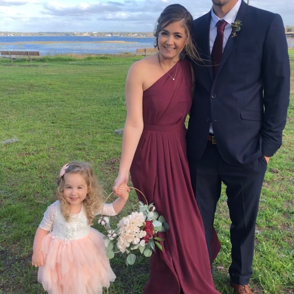 David’s bridal bridesmaid dress